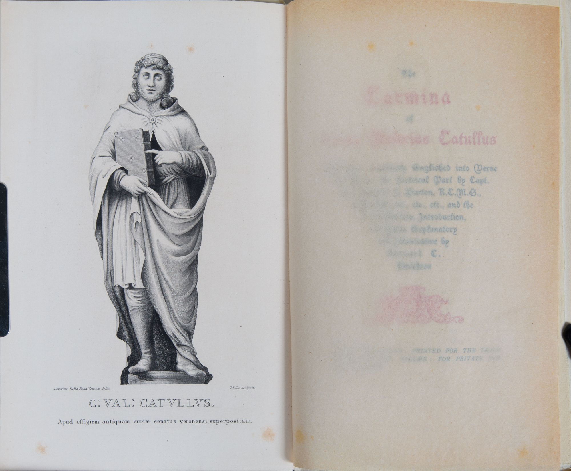 The Carmina of Caius Valerius Catullus | Richard Burton | Small paper ...
